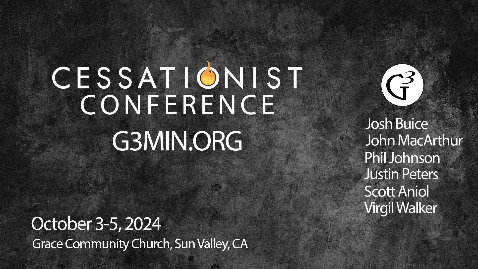 Cessationist Conference G3 Ministries